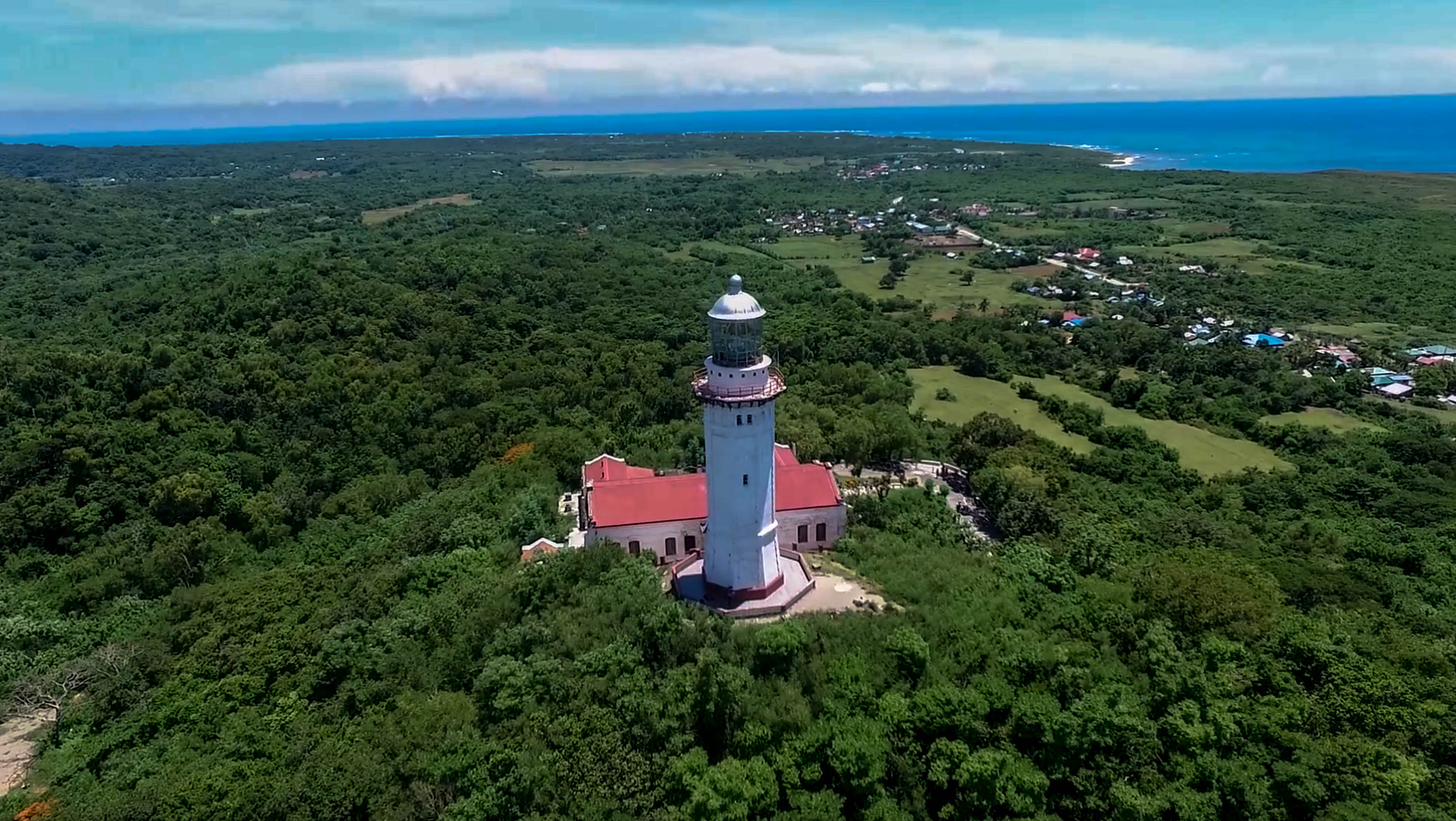 Cape bojeador lighthouse in burgos ilocos norte philippines